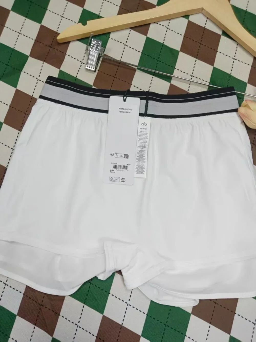 White👩‍🎓Alo Yoga Match Point Tennis Skirt🧊Women’s XS-S,NWT